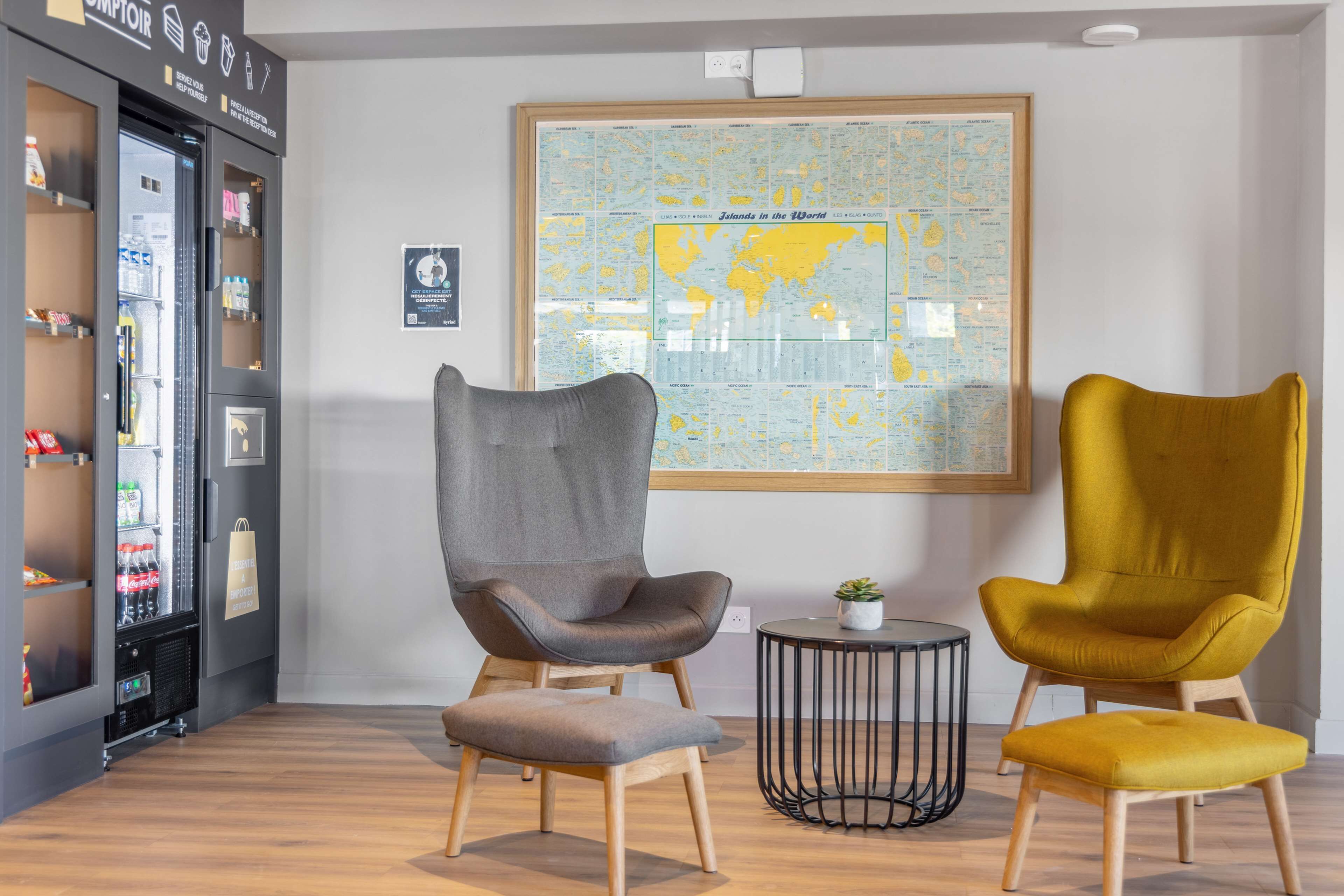 Sitteområde i lobbyen
