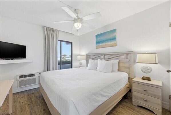 1 bedroom, pillowtop beds, iron/ironing board, internet