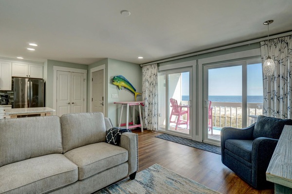 Stunning views of the ocean and beach