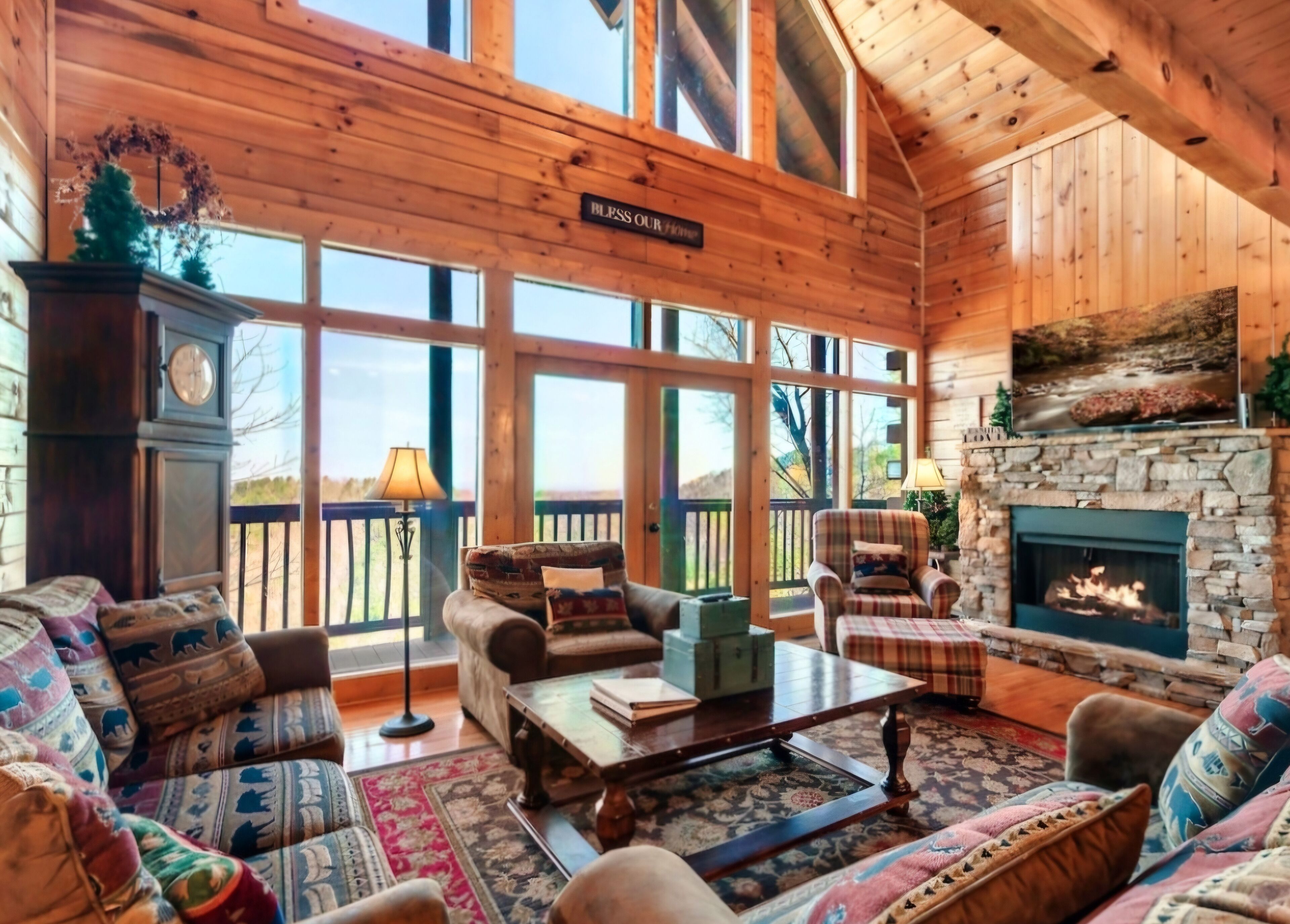 Amazing Views from open concept Living Room