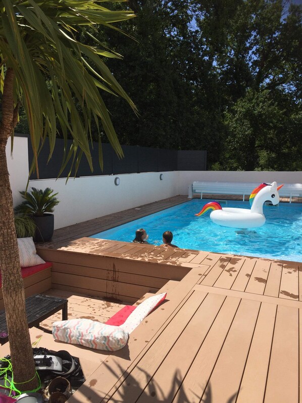 Una piscina climatizada