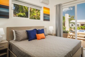 4 bedrooms, in-room safe, iron/ironing board, travel crib