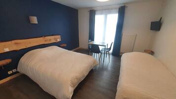 Triple Room, Lake View | Desk, laptop workspace, blackout drapes, free WiFi