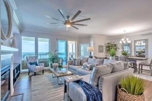 Condo, 3 Bedrooms | Living room - Ocean Vistas Condos by NBI Rentals (Daytona Beach Shores)