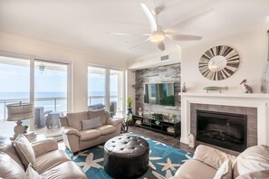 Condo, 3 Bedrooms | Living room - Ocean Vistas Condos by NBI Rentals (Daytona Beach Shores)