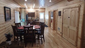 Dining - New Construction, 2080 sq. ft. cabin, located 8 blocks to YNP West Entrance (West Yellowstone)
