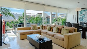 Condo, 3 Bedrooms | Living area - Elements Penthouse 21 3 Bedroom Condo by RedAwning (Playa del Carmen)