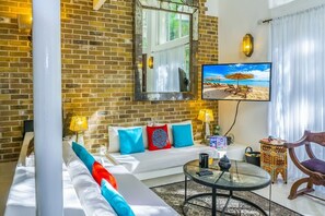 Apartment, 1 Schlafzimmer | Wohnbereich | Fernseher, DVD-Player