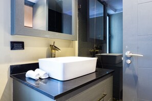 Condo, 3 Bedrooms | Bathroom | Hair dryer, towels - Lotus 8 Playa del Carmen Penthouse feat Oceanview Private Roof Terrace by RedAwning (Playa del Carmen)