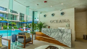 Condo, 3 Bedrooms | Lobby - Oceana 232 Playa del Carmen Condo with Pool and Sundeck Area by RedAwning (Playa del Carmen)