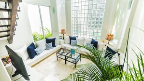 Condo, 2 Bedrooms | Living room | TV - Royal Palms 5 2 Bedroom Condo by RedAwning (Playa del Carmen)