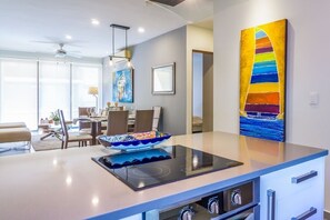 Condo, 2 Bedrooms | Private kitchen | Fridge, microwave, oven, coffee/tea maker
