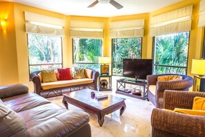 Condo, 2 Bedrooms | Living room - Paseo Del Sol Coral A 105 2 Bedroom Condo by RedAwning (Playa del Carmen)