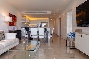 Appart'hôtel, 3 chambres | Coin séjour