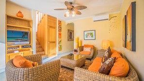 Condo, 2 Bedrooms | Living room | TV - Margaritas 306 2 Bedroom Condo by RedAwning (Playa del Carmen)