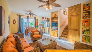 Condo, 2 Bedrooms | Living room | TV - Margaritas 306 2 Bedroom Condo by RedAwning (Playa del Carmen)