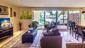 Condo, 2 Bedrooms | Living area | TV, DVD player