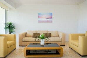 Condo, 2 Bedrooms | Living area | TV - Magia Playa 202 F 2 Bedroom Condo by RedAwning (Playa del Carmen)