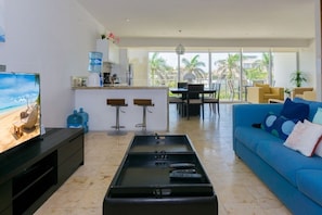 Living area - Magia Playa 202 F 2 Bedroom Condo by RedAwning (Playa del Carmen)