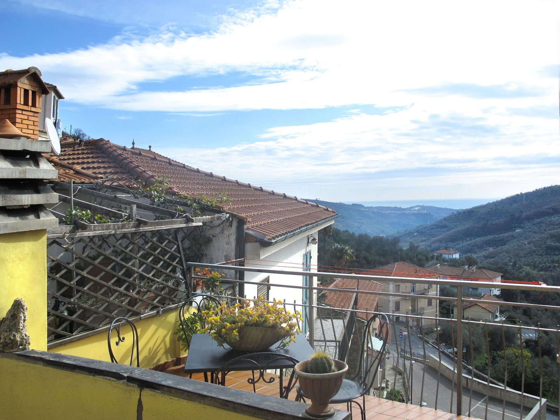 屋外ダイニングエリア