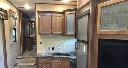 Camper at the Sequoia Forest Retreat