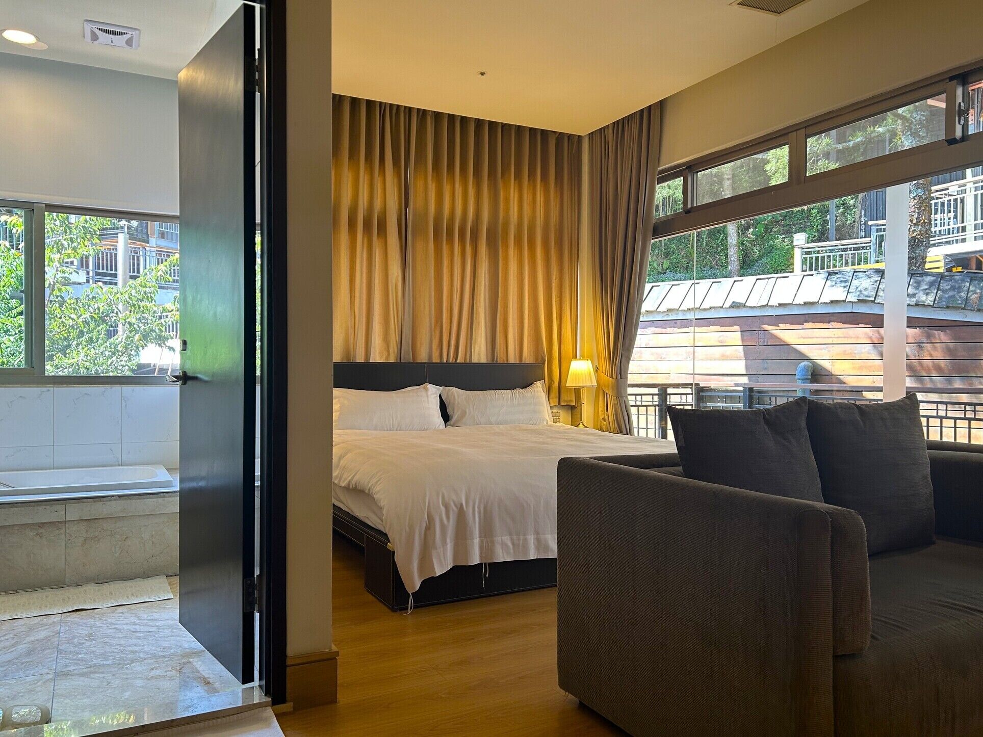 basic double room (706) | down duvets, blackout curtains, free wifi, bed sheets