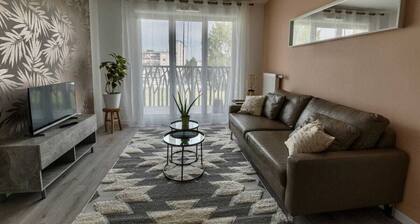 In a well-connected building near Charles De Gaulle airport