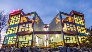 Front of property – evening/night - Pohang Sea Aroma Pension (Pohang)