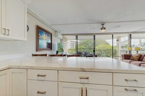 Interior - Brightly updated ocean view condo w/ shared pool, A/C, WiFi.  Walk to the beach! (Kihei)
