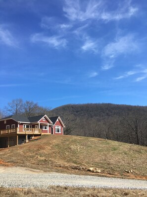 Exterior - We are open - power, internet, water and access intact. (Newland)