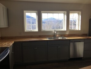 Fridge, microwave, oven, stovetop - Spacious home with sweeping views of surrounding mountains (Newland)