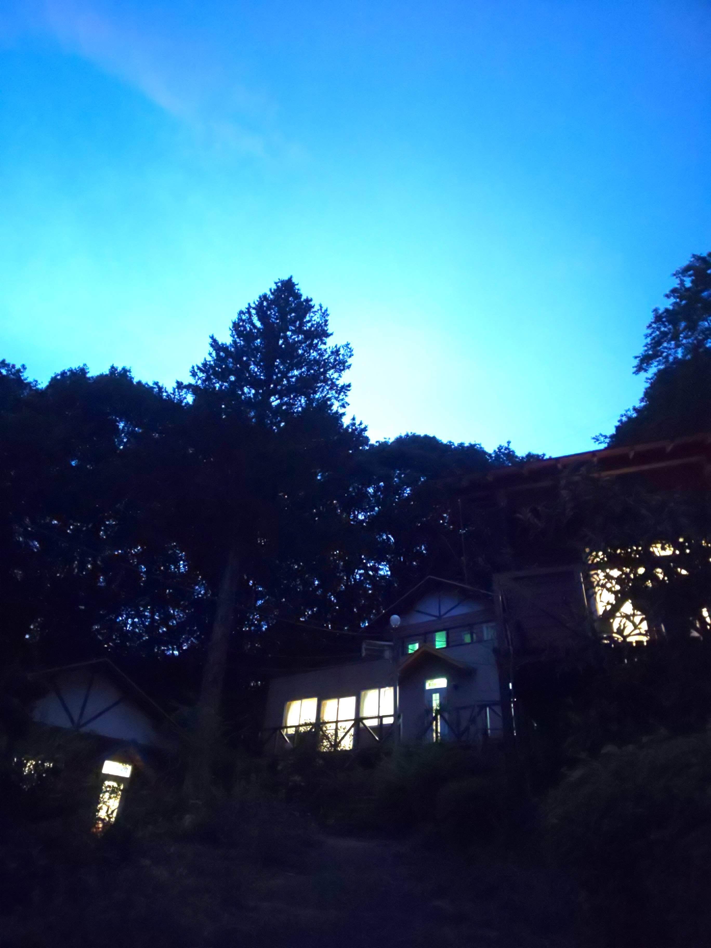 Front of property – evening/night