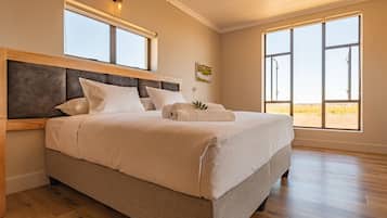 Luxe chalet, 1 slaapkamer | 2 slaapkamers, lakens van Egyptisch katoen, luxe beddengoed