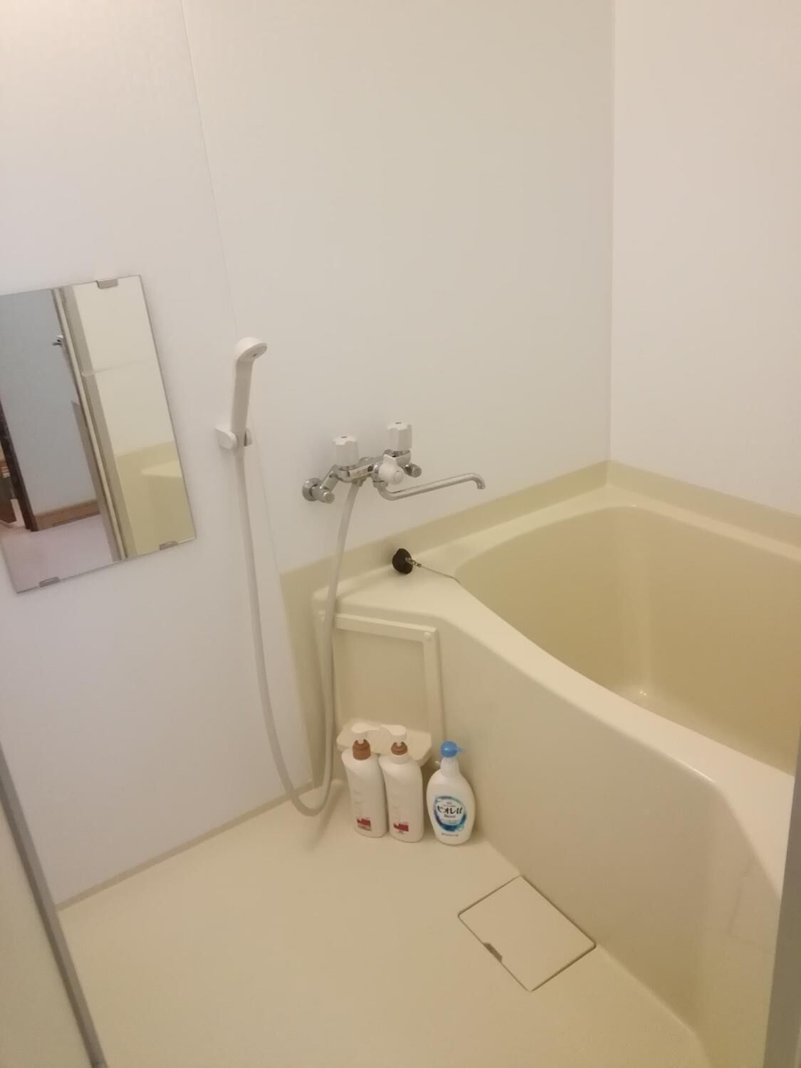 Kombinasi shower/bathtub dan perlengkapan mandi gratis