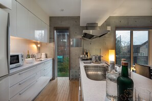 别墅, 3 间卧室 | 私人厨房 | 冰箱、微波炉、烤箱、炉灶