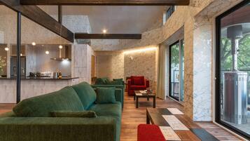 Chalet, 4 Bedrooms | Living area | TV