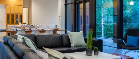 Luxury Chalet, 4 Bedrooms | Living area | TV