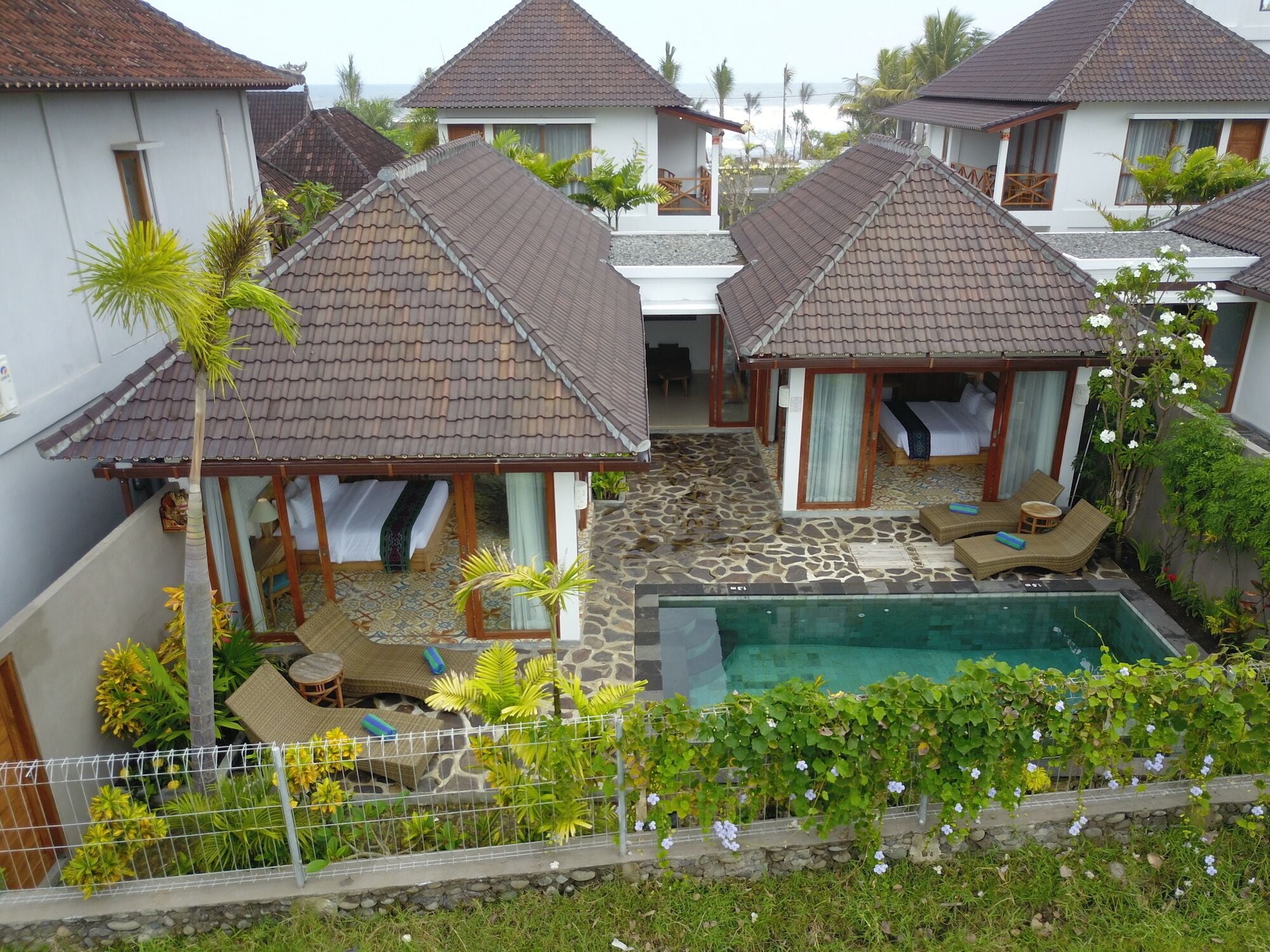Biệt thự Exclusive, 2 phòng ngủ, hồ bơi riêng | Bộ đồ giường cao cấp, nệm có lớp đệm bông, minibar 