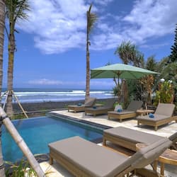 2 outdoor pools, open 7:00 AM to 8:00 PM, pool umbrellas, pool loungers