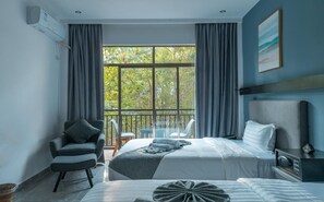 Chambre Deluxe avec lits jumeaux | Coffre-fort, rideaux dâobscurcissement, systĂšme dâinsonorisation