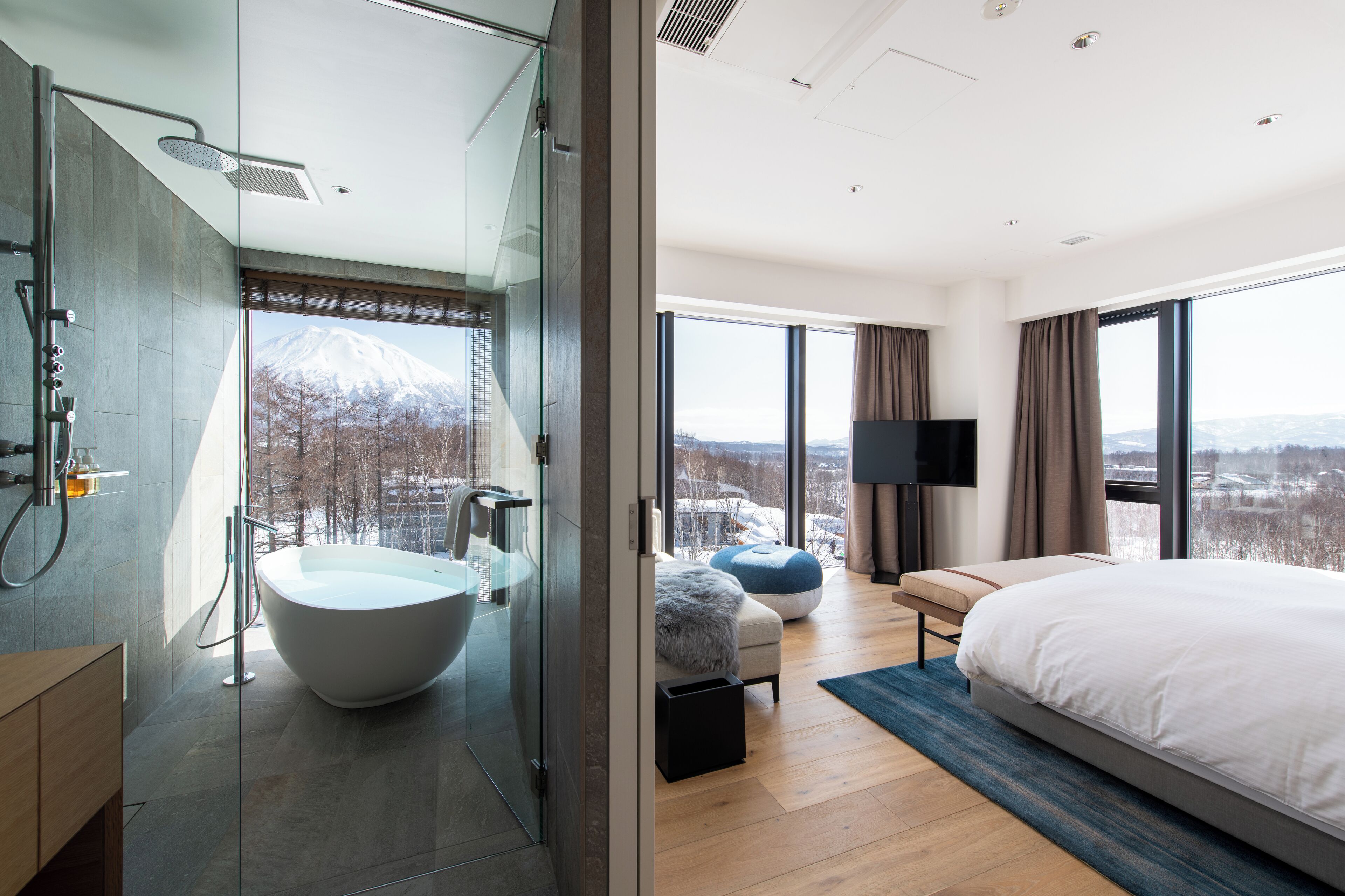 Værelse - 4 soveværelser - ikke-ryger (Yotei Penthouse Residence) | Badeværelse | Gratis toiletartikler, hårtørrer, hjemmesko