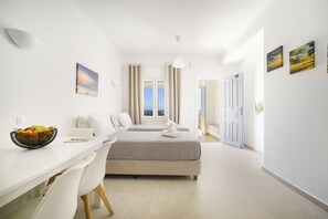 Apartment, 1 Bedroom | Living area | Flat-screen TV - Oniropetra Apartaments (Mykonos)
