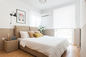 Apartment, 1 Bedroom | 1 bedroom, soundproofing, iron/ironing board, cribs/infant beds