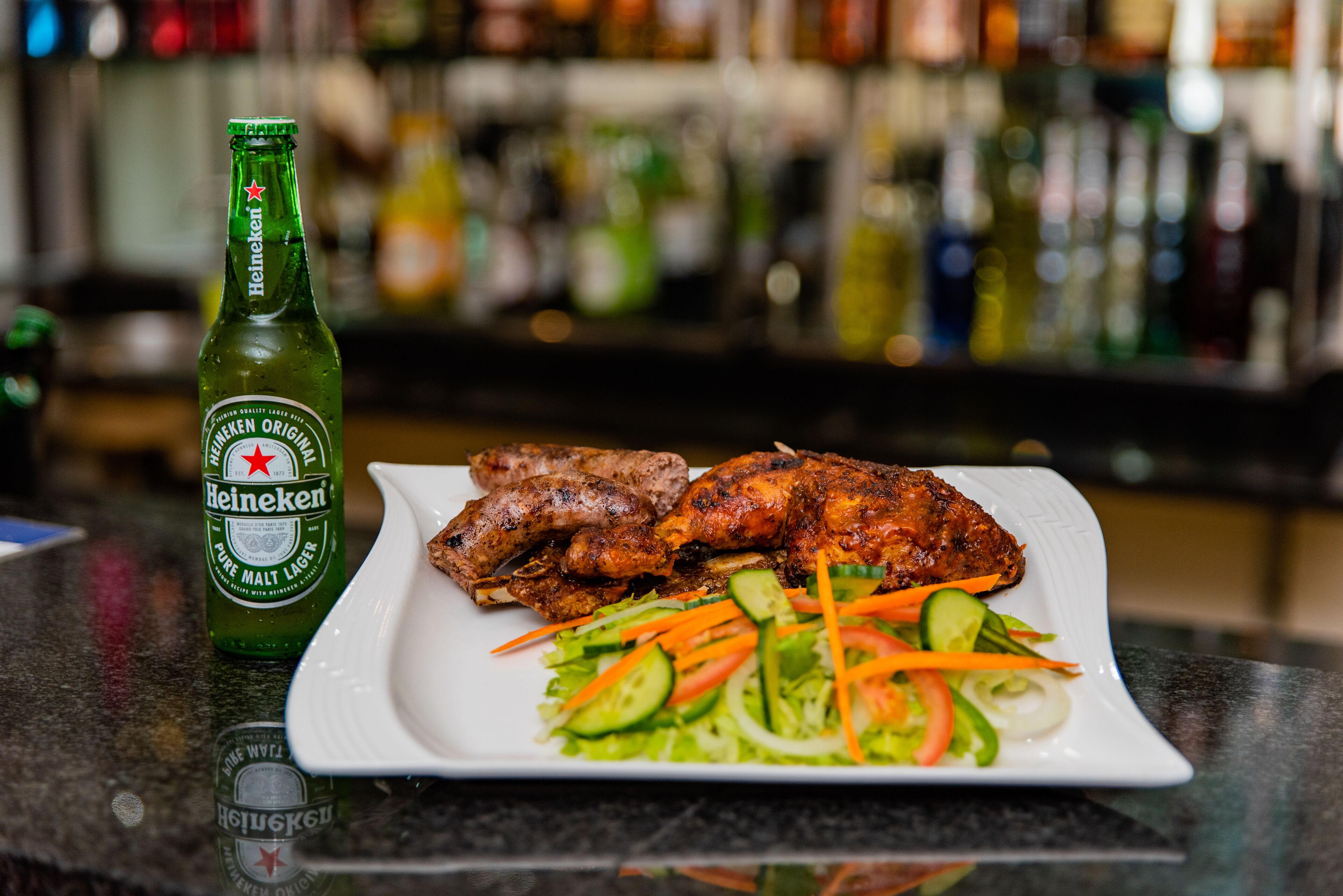 breakfast, lunch and dinner served