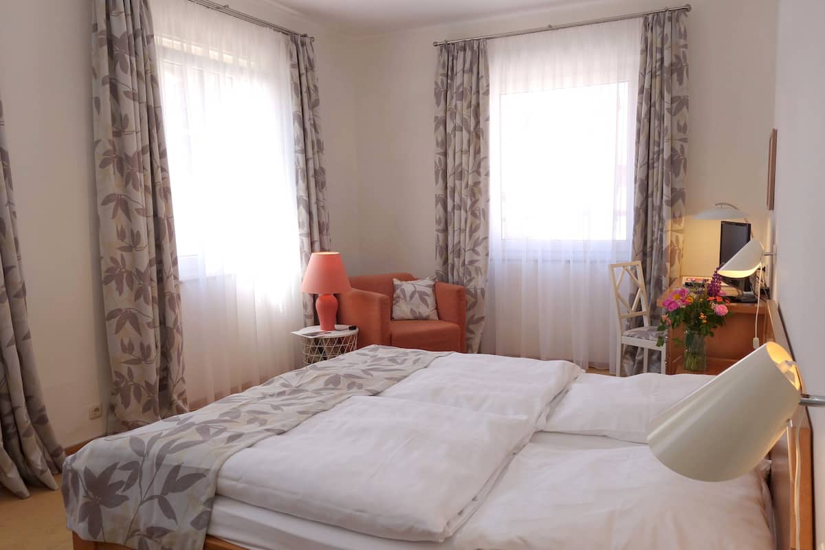 Chambre Double | Minibar, décoration personnalisée, bureau, Wi-Fi gratuit