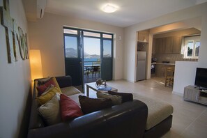 Apartment, 3 Bedrooms | Living room - Loggos view apartments (Kefalonia)