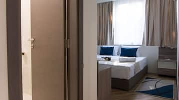 Quarto superluxo | Roupas de cama premium, frigobar, cofres nos quartos, escrivaninha