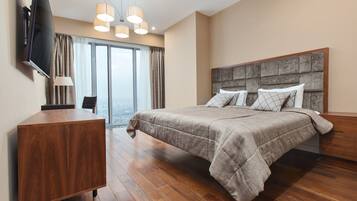 Business-Apartment | 1 Schlafzimmer, individuell dekoriert, individuell eingerichtet