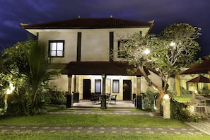 Front of property – evening/night