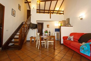 Télévision, cheminée, lecteur de DVD